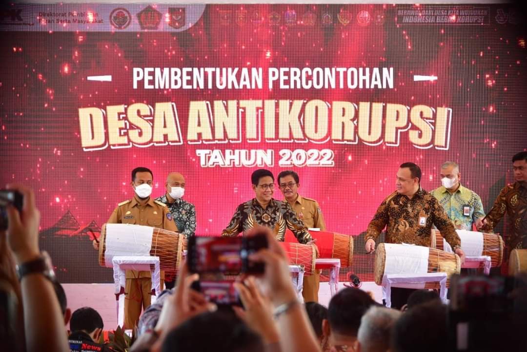 Bupati Soppeng Hadiri Peresmian Percontohan Desa Antikorupsi Tahun 2022 oleh KPK RI