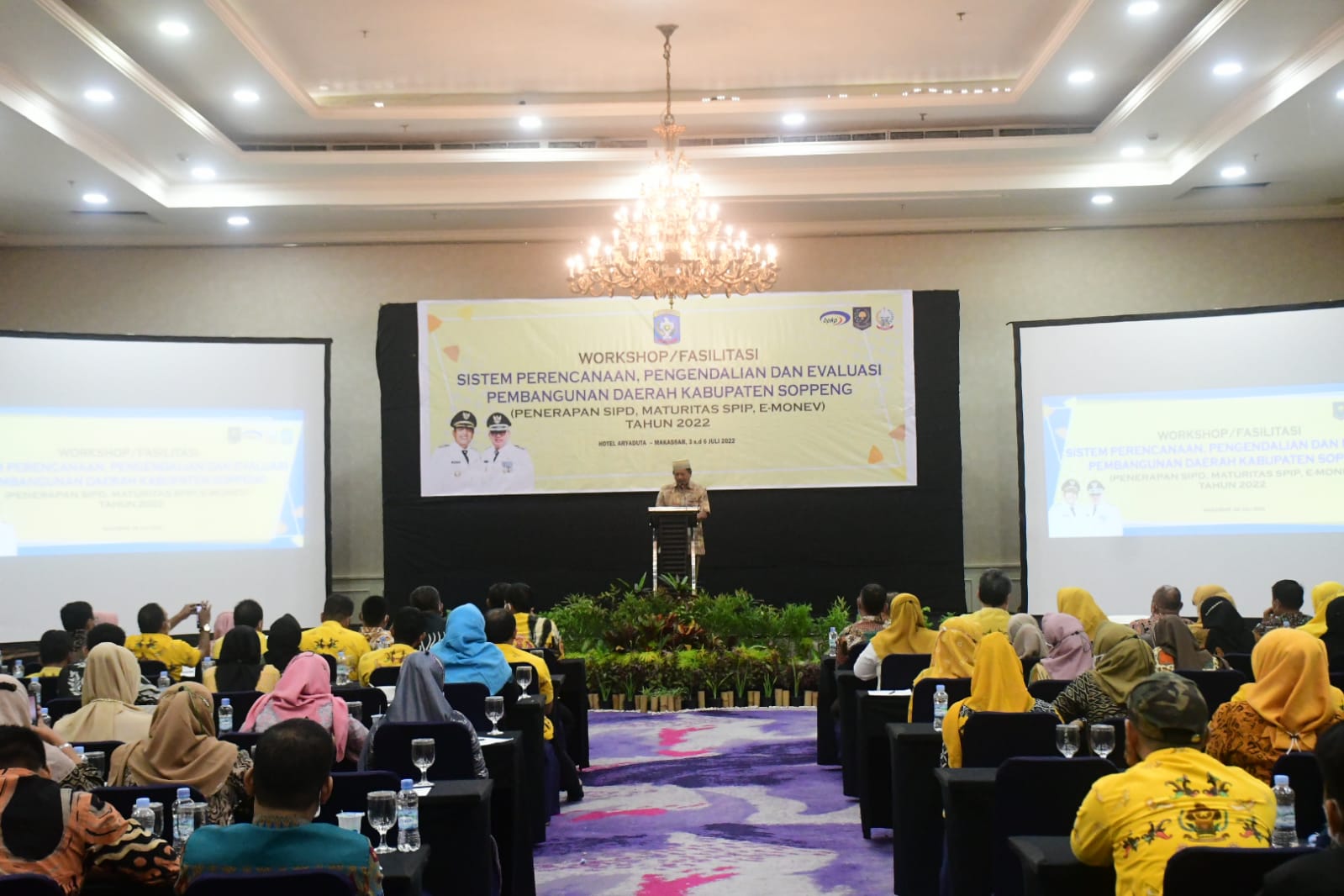 Tingkatkan Pembangunan Daerah, Bappelitbangda Kab.Soppeng Gelar Workshop SIPD, SPIP dan E-Monev