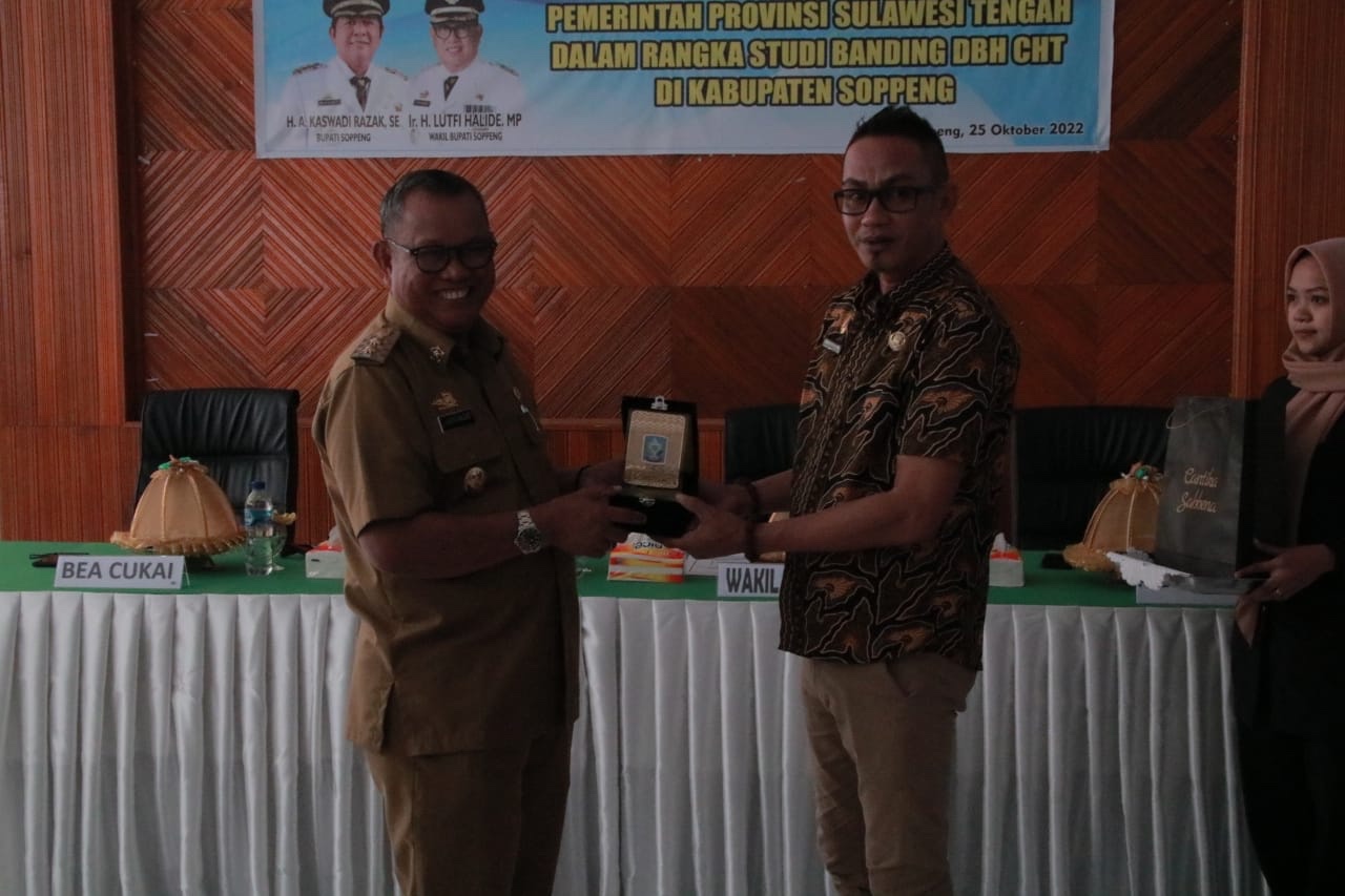 Pemkab Soppeng Menerima Kunjungan Pemprov Sulteng dengan Agenda Studi Banding DBH CHT