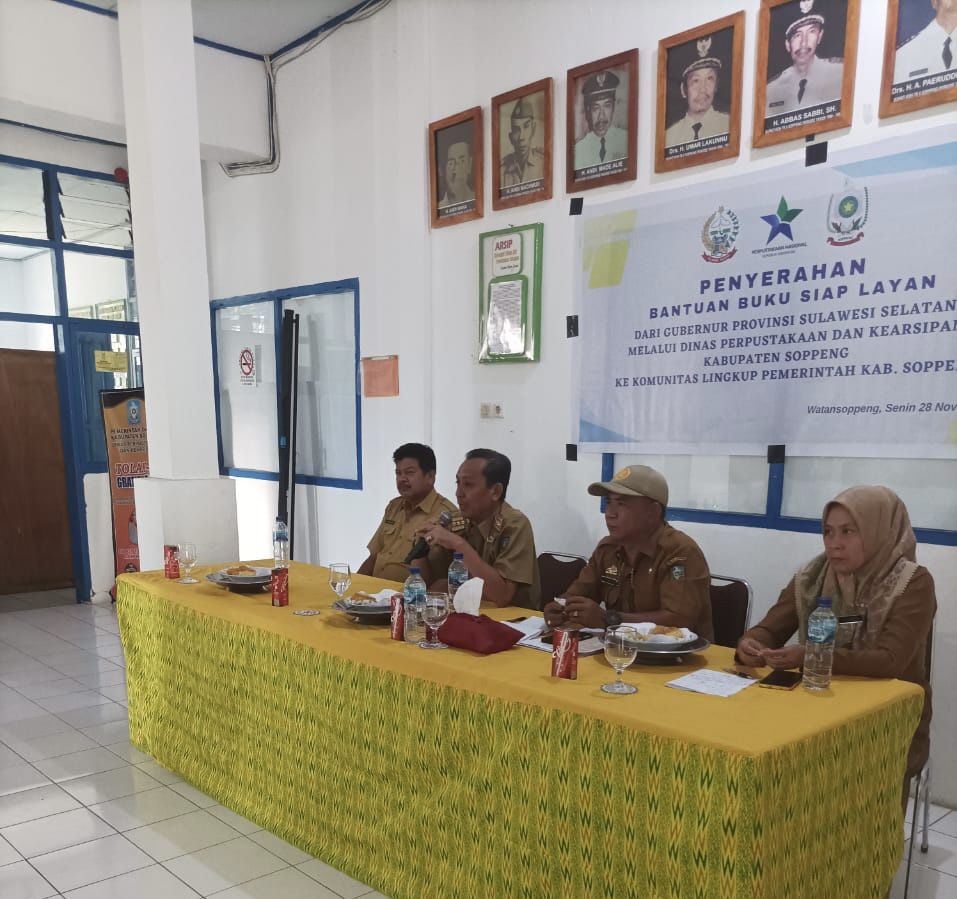 Dinas Perpustakaan dan Kearsipan Kab.Soppeng Distribusikan Bantuan Buku dari Gubernur Sulsel
