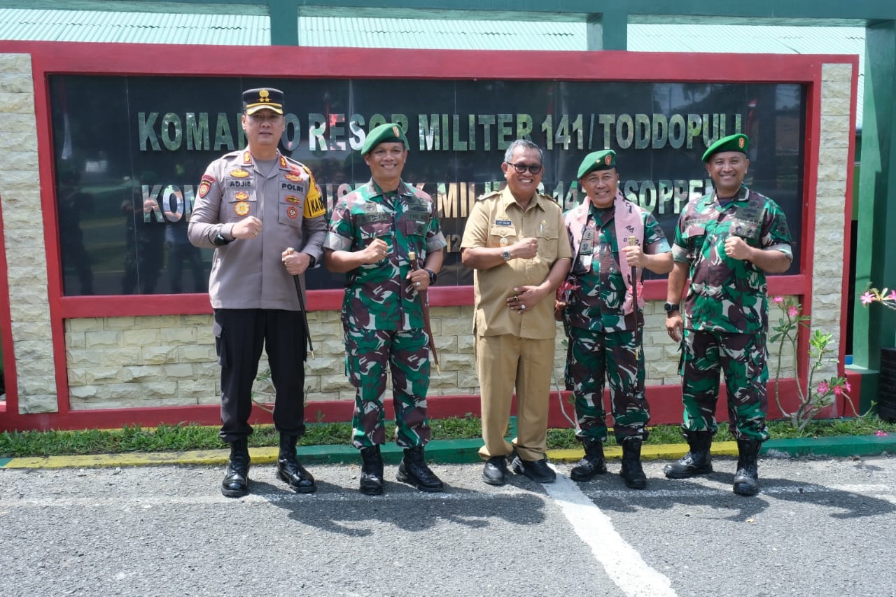Pemkab Soppeng Menerima Kunjungan Danrem 141/Toddopuli Terkait Kesiagaan Antisipasi Bencana