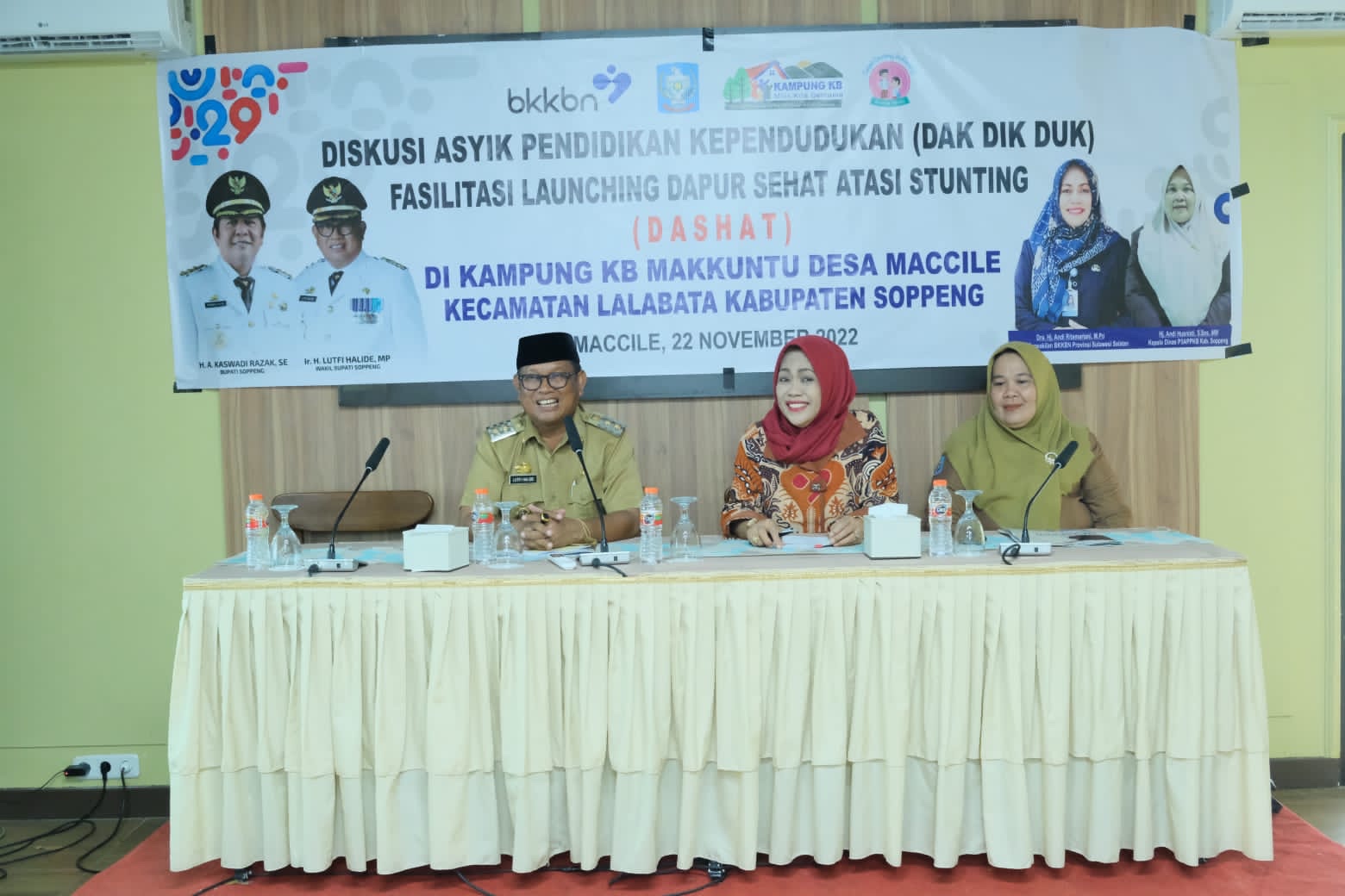 Wabup Soppeng Launching Dashat Kampung KB Atasi Percepatan Penurunan Stunting