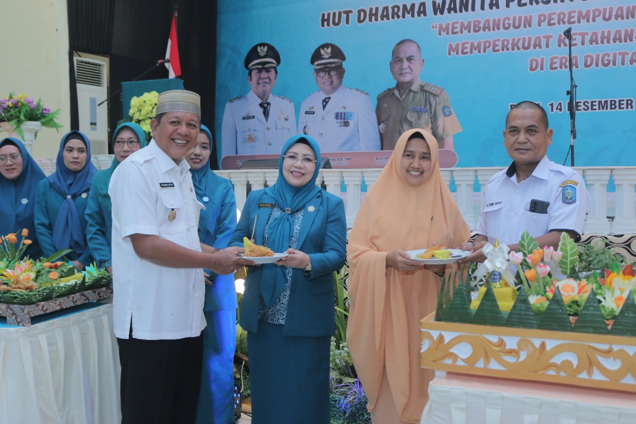 TP-PKK dan DWP Kab.Soppeng Secara Bersamaan Menggelar HUT Sesuai dengan Prioritas Perda