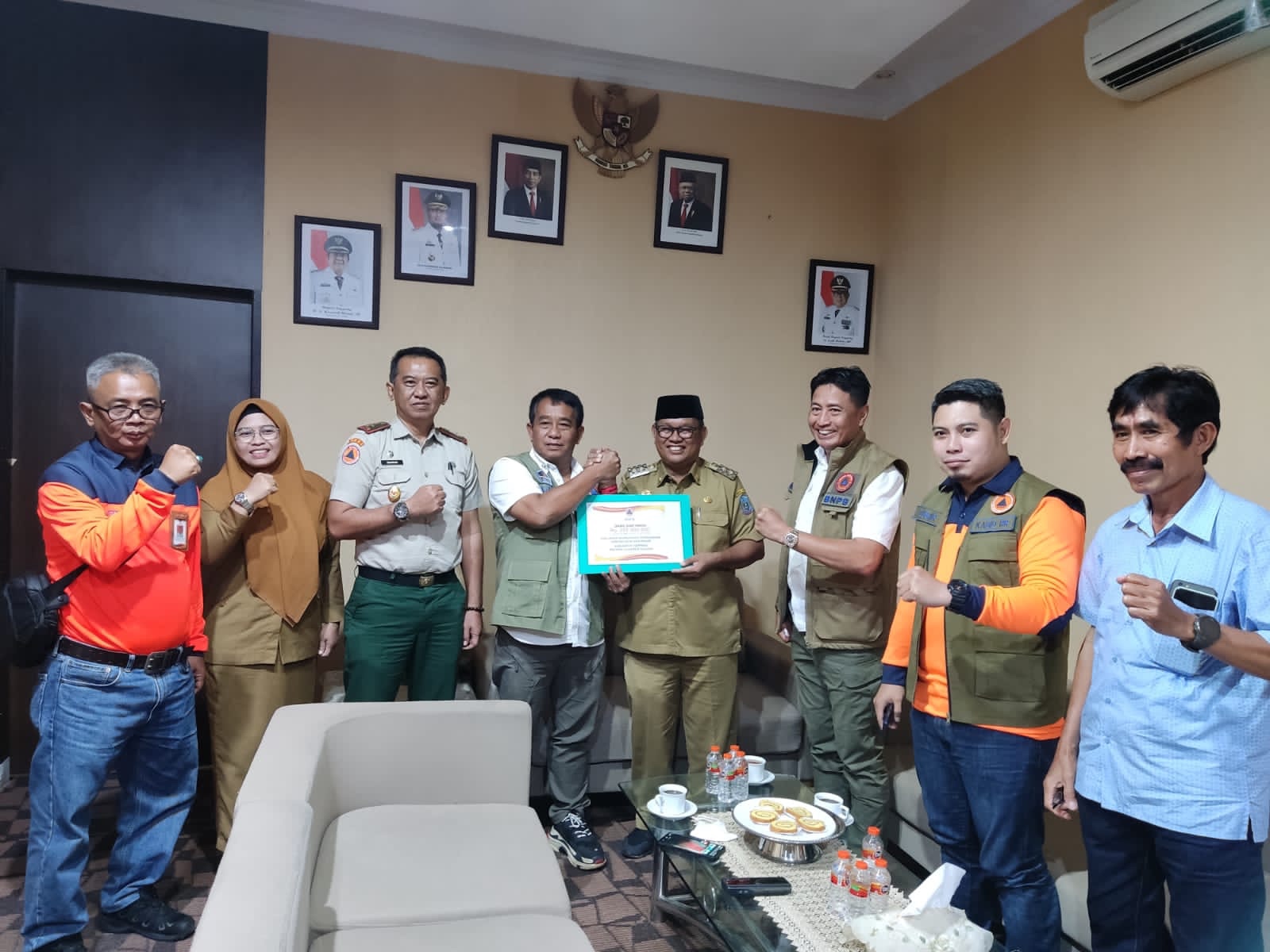 Wakil Bupati dan Kepala BPBD Kab.Soppeng Menerima Kunjungan Deputi Bidang Penanganan Darurat BNPB RI