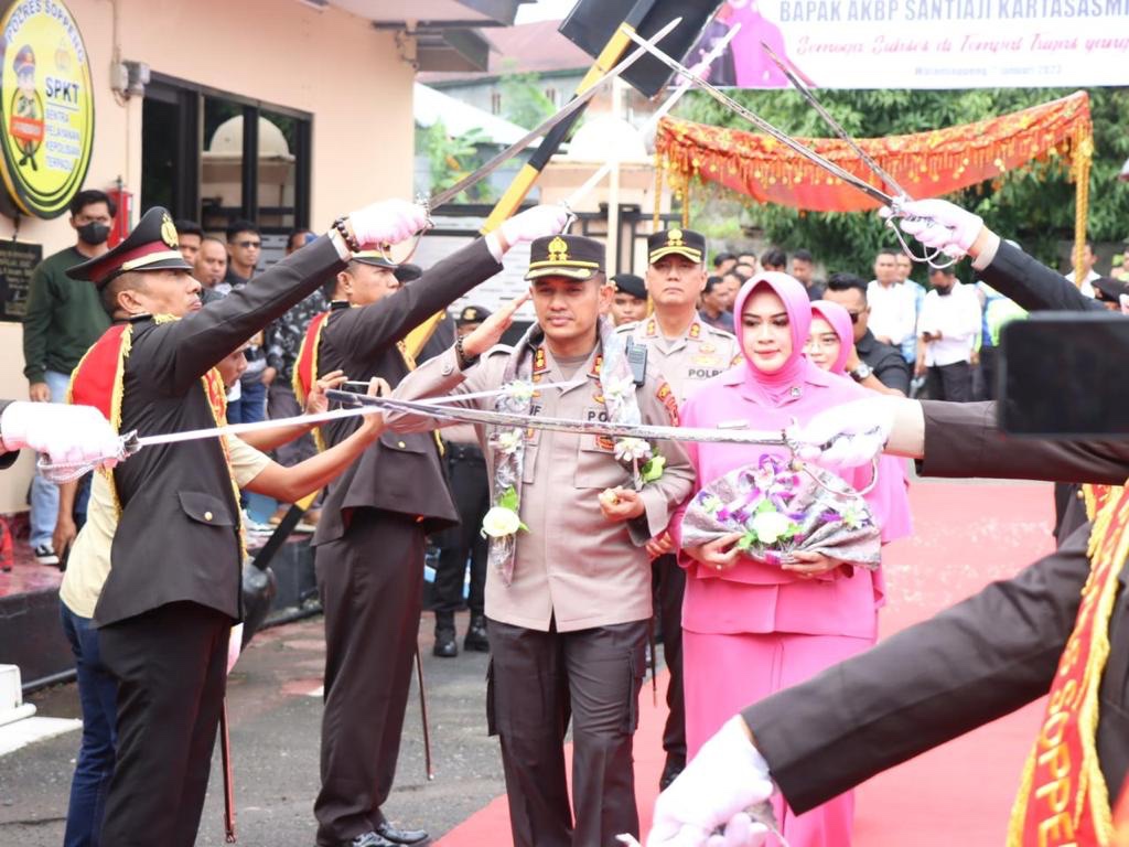 Wabup Soppeng Hadiri Acara Lepas Sambut Pejabat Baru dan Lama Kapolres Soppeng