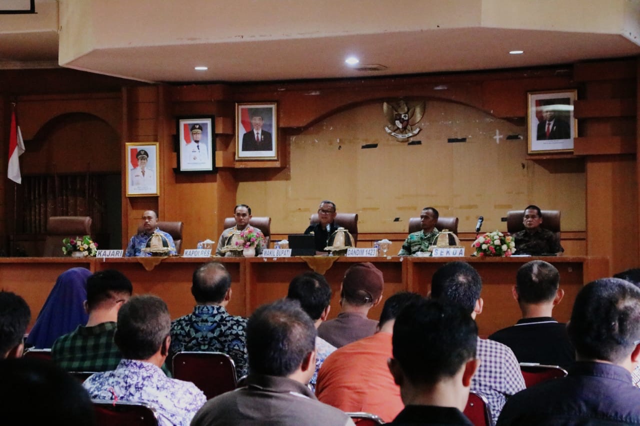 Pemkab Soppeng bersama Forkopimda Gelar Rakor Lintas Sektoral Penanganan Darurat Bencana