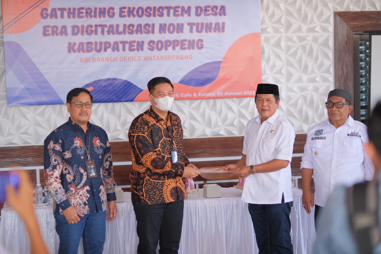 Bupati Soppeng Apresiasi Komitmen Kerjasama Bank BRI dengan Desa Menuju Era Digitalisasi