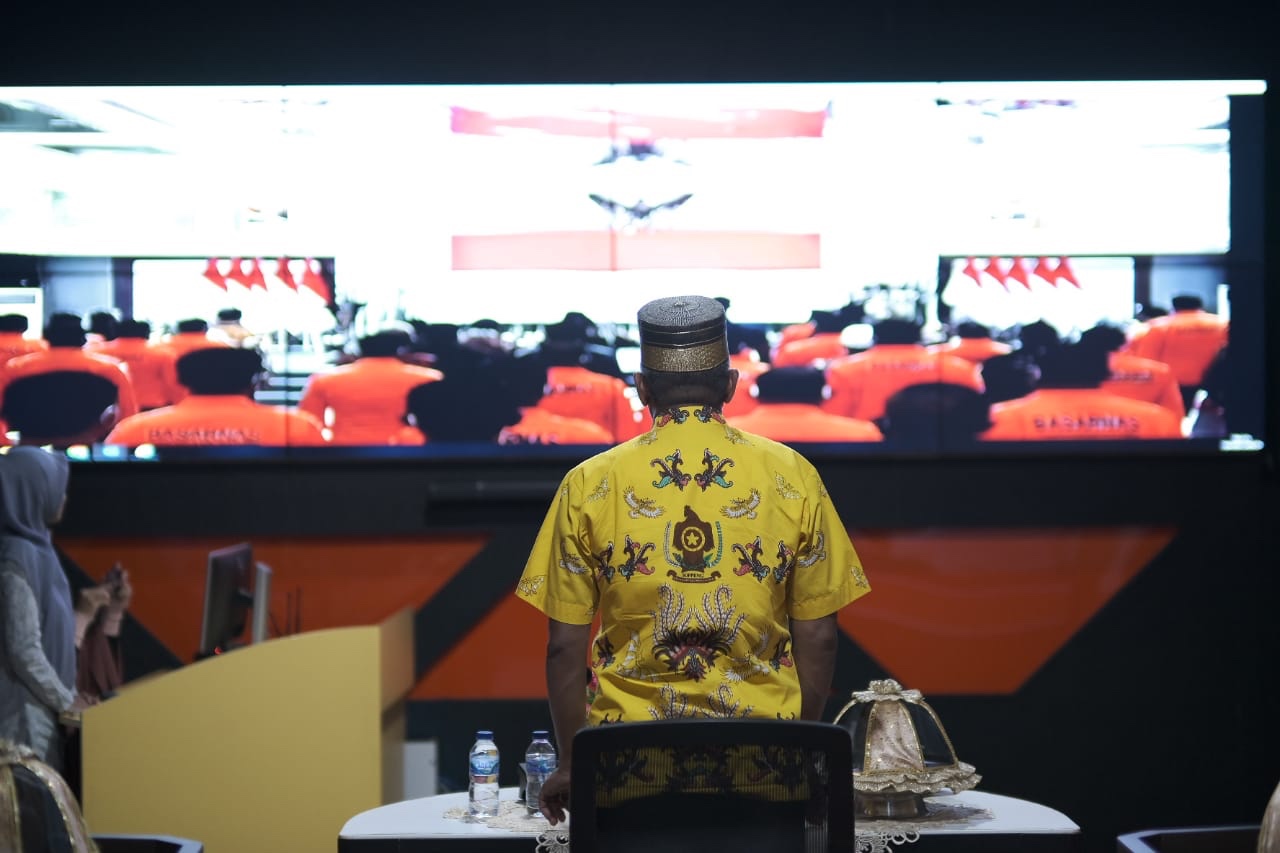 Pemkab Soppeng Ikuti Raker Basarnas dan FKP3 Nasional bersama Presiden RI Secara Virtual