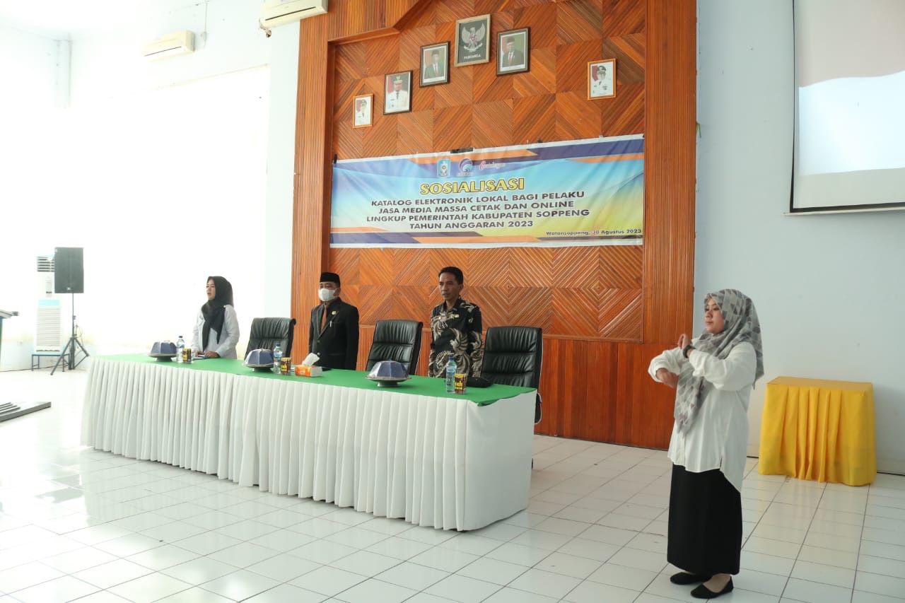 Diskominfo Gelar Sosialisasi E-Katalog Lokal Media Cetak dan Online Lingkup Pemkab Soppeng TA 2023