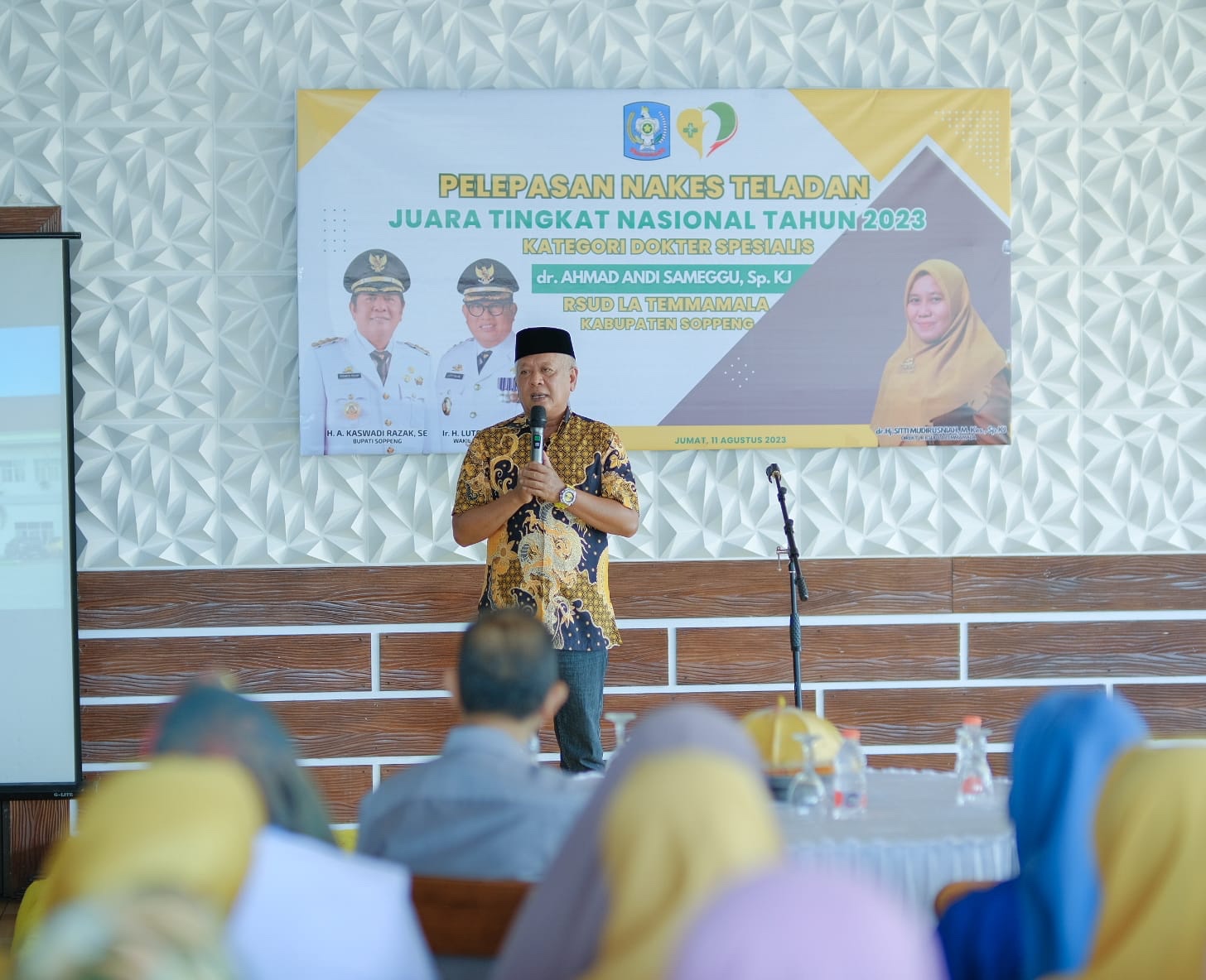 Bupati Soppeng Apresiasi dan Mensupport Nakes Teladan Yang Siap Berinovasi Untuk Pelayanan Kesehatan