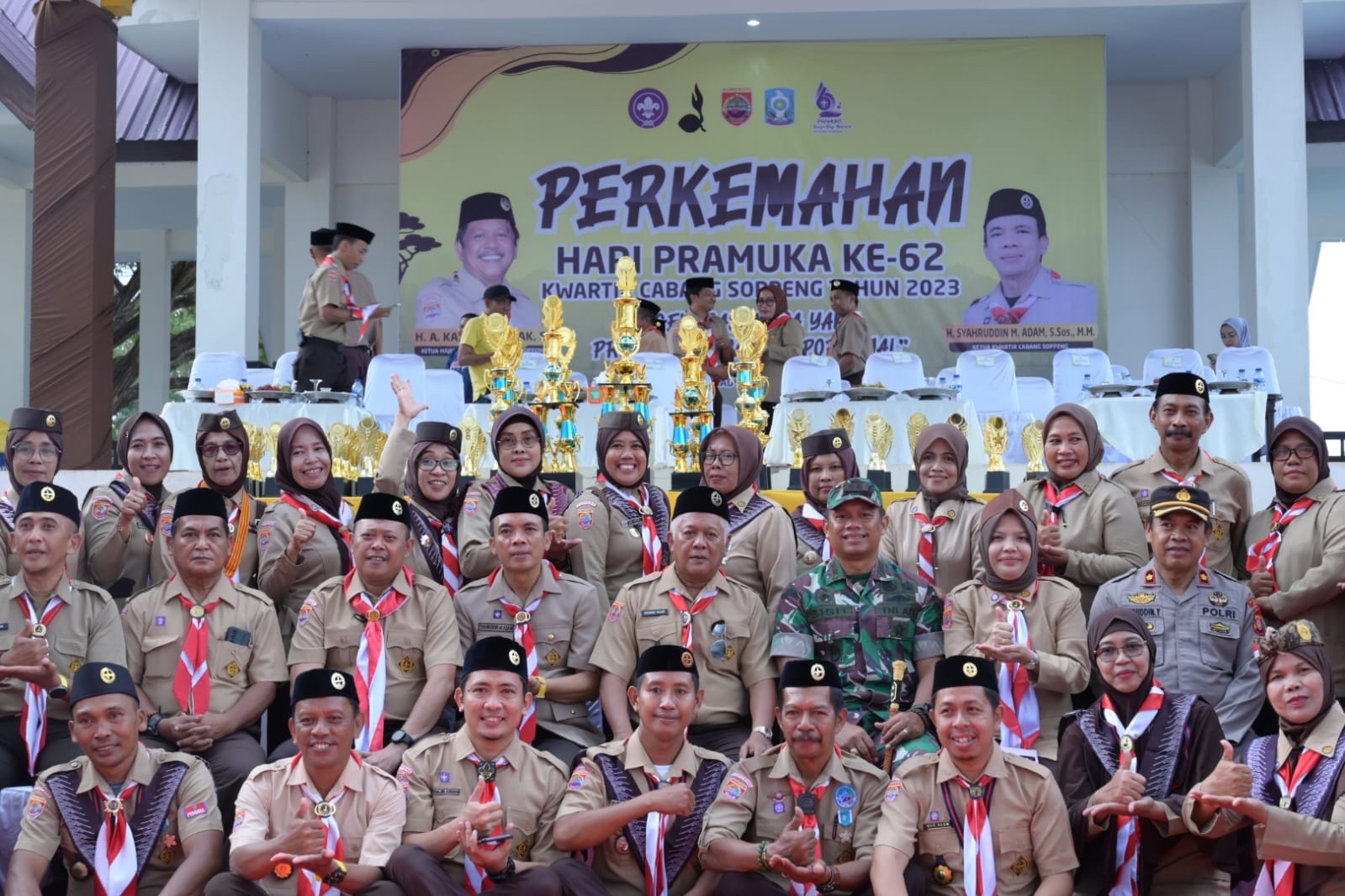 Sebanyak 1.572 Orang Ikuti Perkemahan Pramuka ke-62 Kwartir Cabang Soppeng Tahun 2023