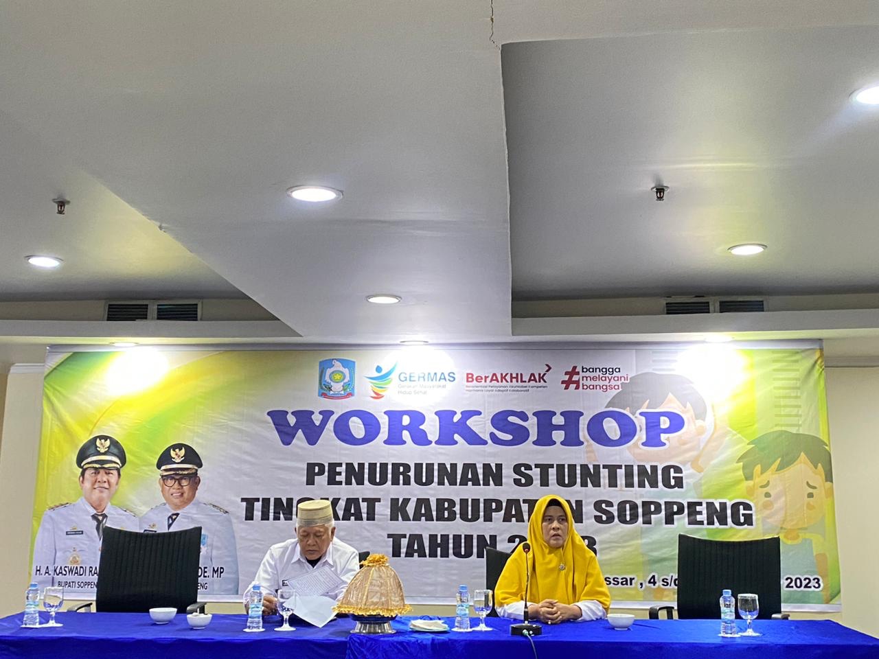 Sebanyak 100 Orang dari Tim Percepatan Mengikuti Workshop Penurunan Stunting Tingkat Kab.Soppeng