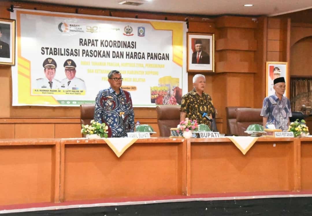 Bupati Soppeng Meminta Seluruh Pihak Berkerjasama Pada Rakor Stabilisasi Pasokan dan Harga Pangan