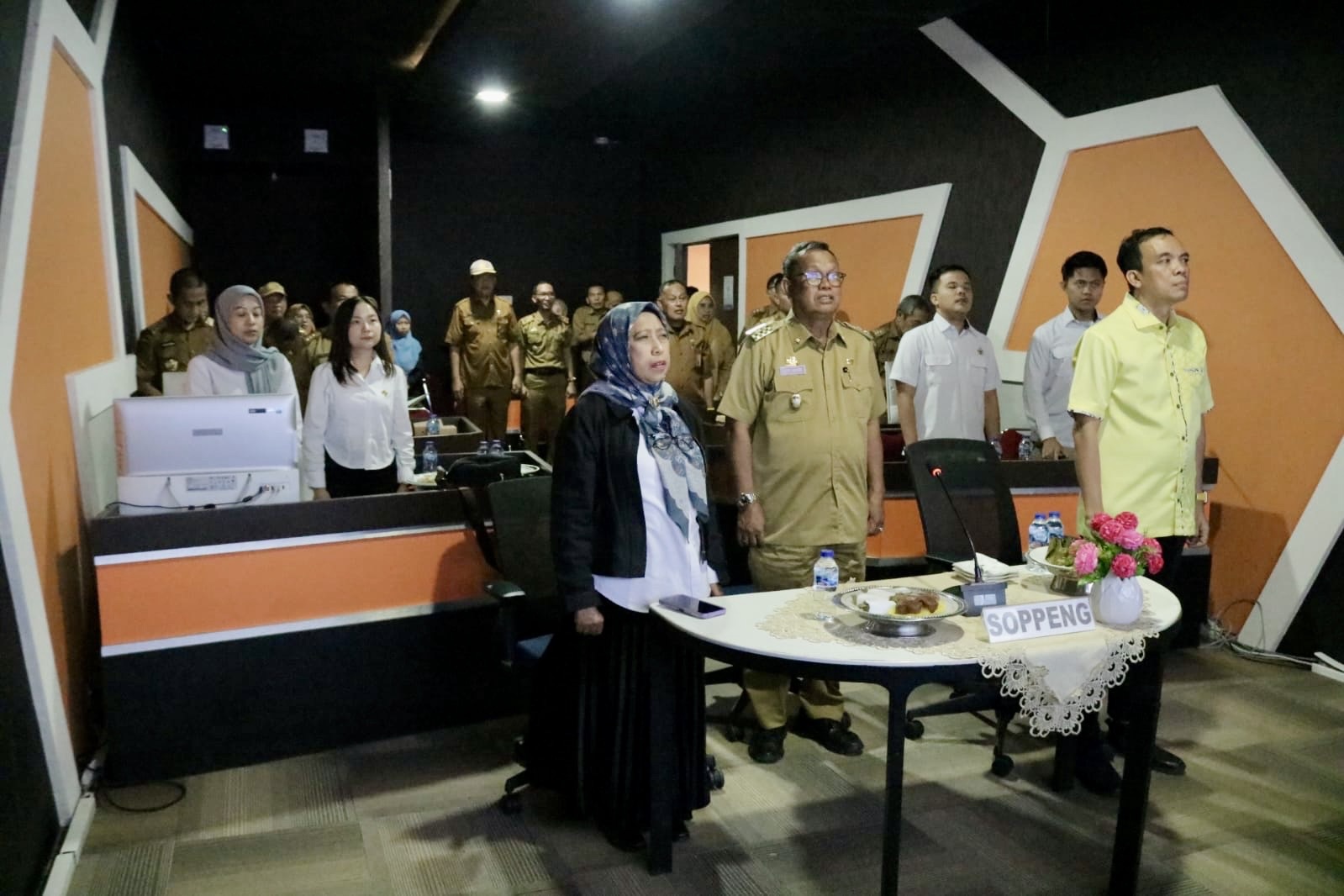 Bersama Pj Gubernur dan BPK Prov Sulsel, Pemkab Soppeng Mengikuti Entry Meeting Laporan Keuangan Daerah TA 2023 Melalui Virtual