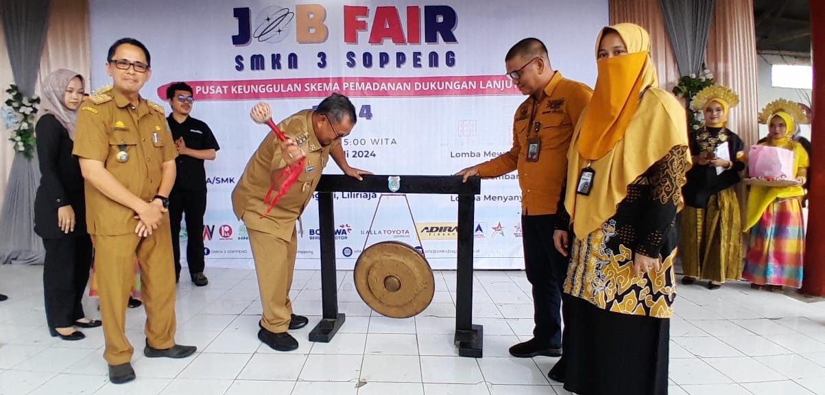 SMKN 3 Soppeng Sukses Gelar Job Fair, Puluhan Perusahaan Dari Dalam Kota Maupun Dari Luar Kab.Soppeng Ikut Hadir