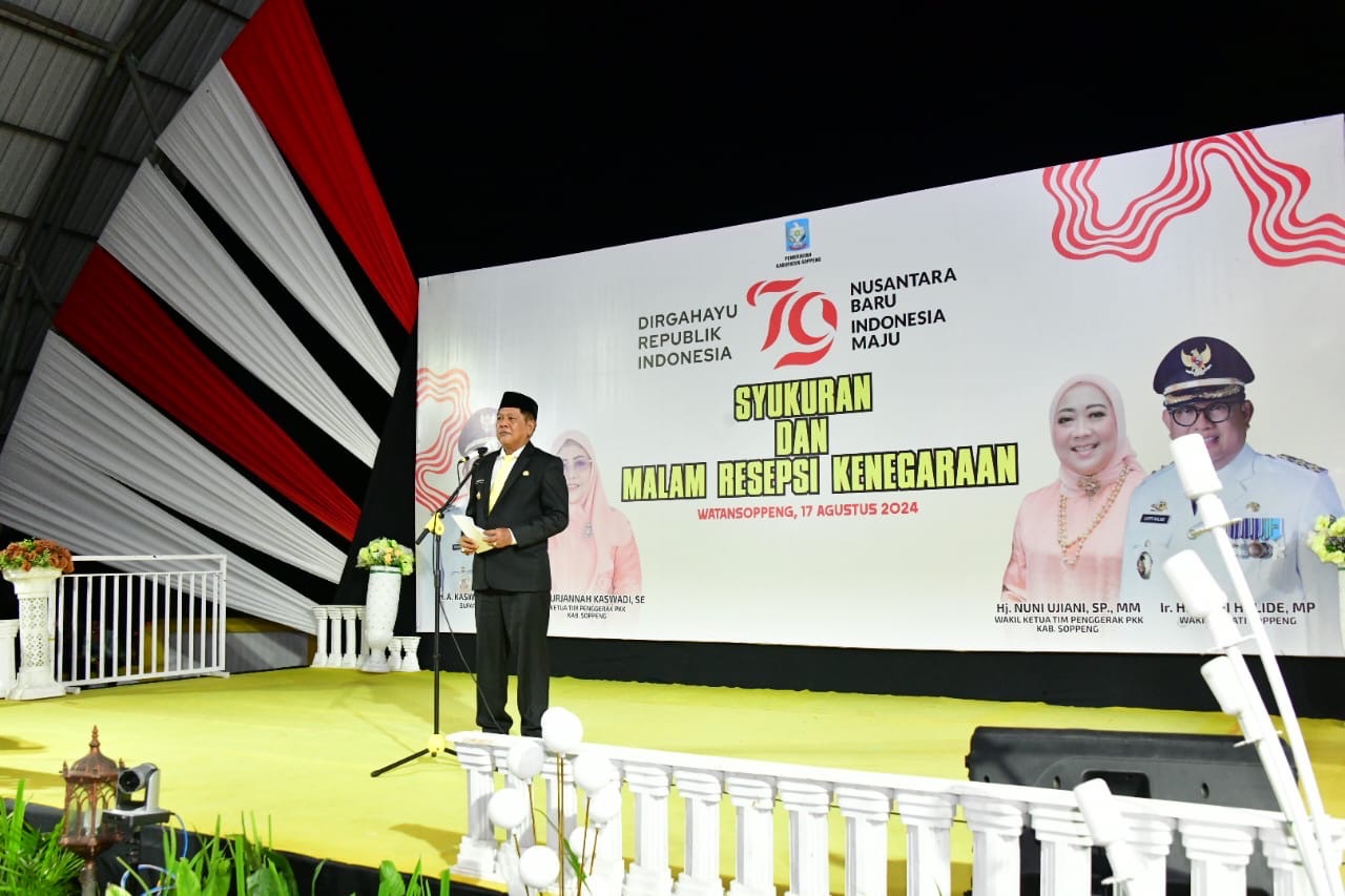 Bupati Soppeng Ucapkan Terimakasih dan Apresiasi Atas Seluruh Rangkaian Kegiatan Dalam Rangka HUT RI Ke-79