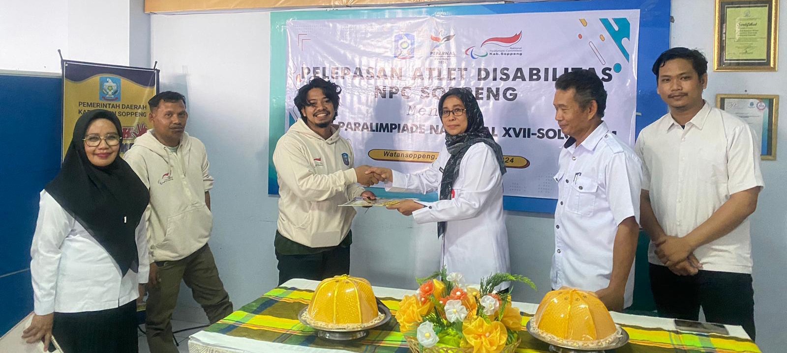 NPC Soppeng Loloskan Atlet Disabilitas Pekan Paralimpiade Nasional, Resmi Dilepas oleh Pemerintah Daerah Kab.Soppeng