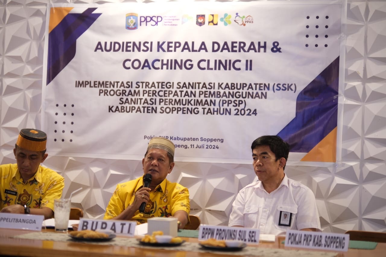 Bupati Soppeng : Pemda Berkomitmen Dukung Program Percepatan Pembangunan Sanitasi Pemukiman Tahun 2024