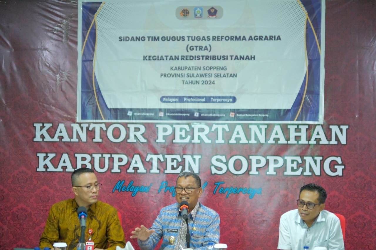 Wabup Soppeng Apresiasi Kinerja Tim GTRA Pada Sidang Ke II Terbitkan Sertifikat 600 Bidang Tanah dari Target 2200