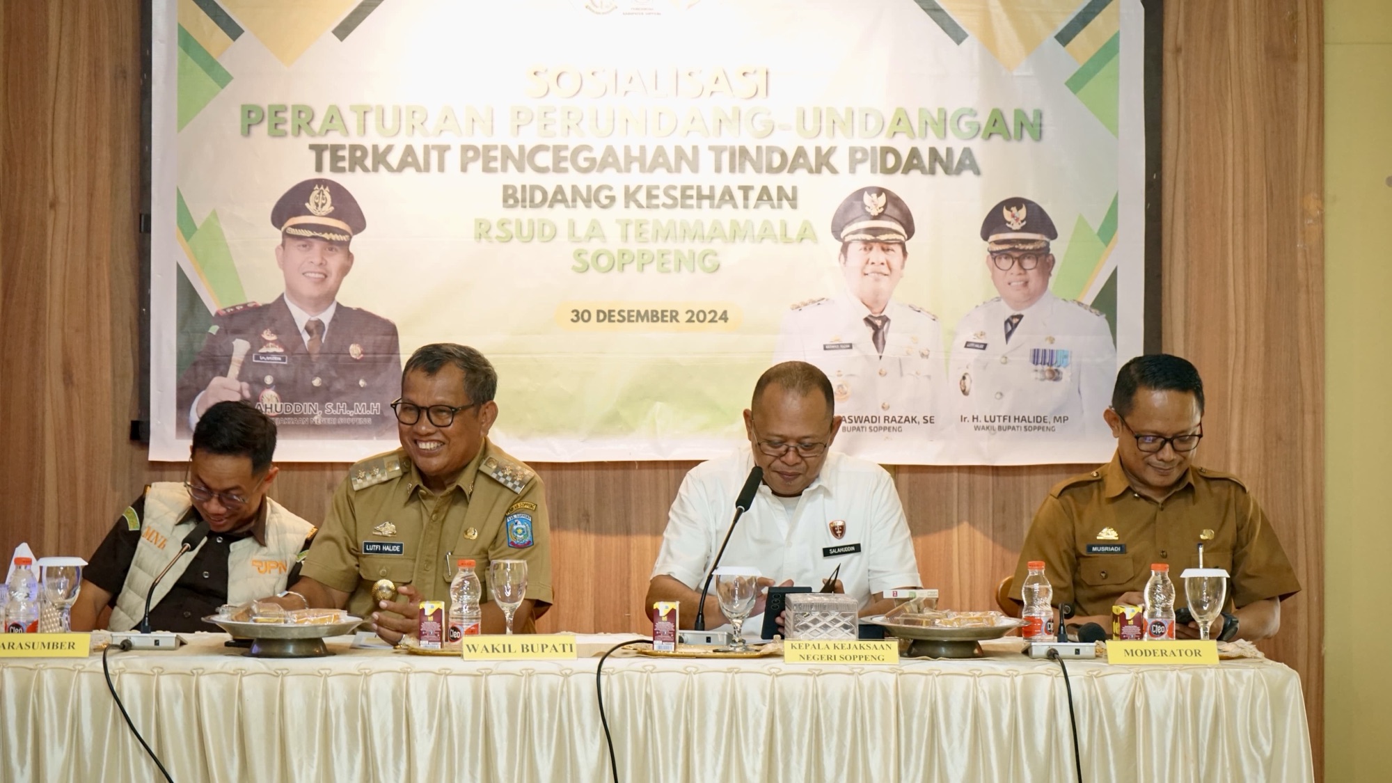 Wabup Soppeng Tekankan Pentingnya Peraturan Perundang-Undangan Bagi Seluruh Staf RSUD La Temmamala