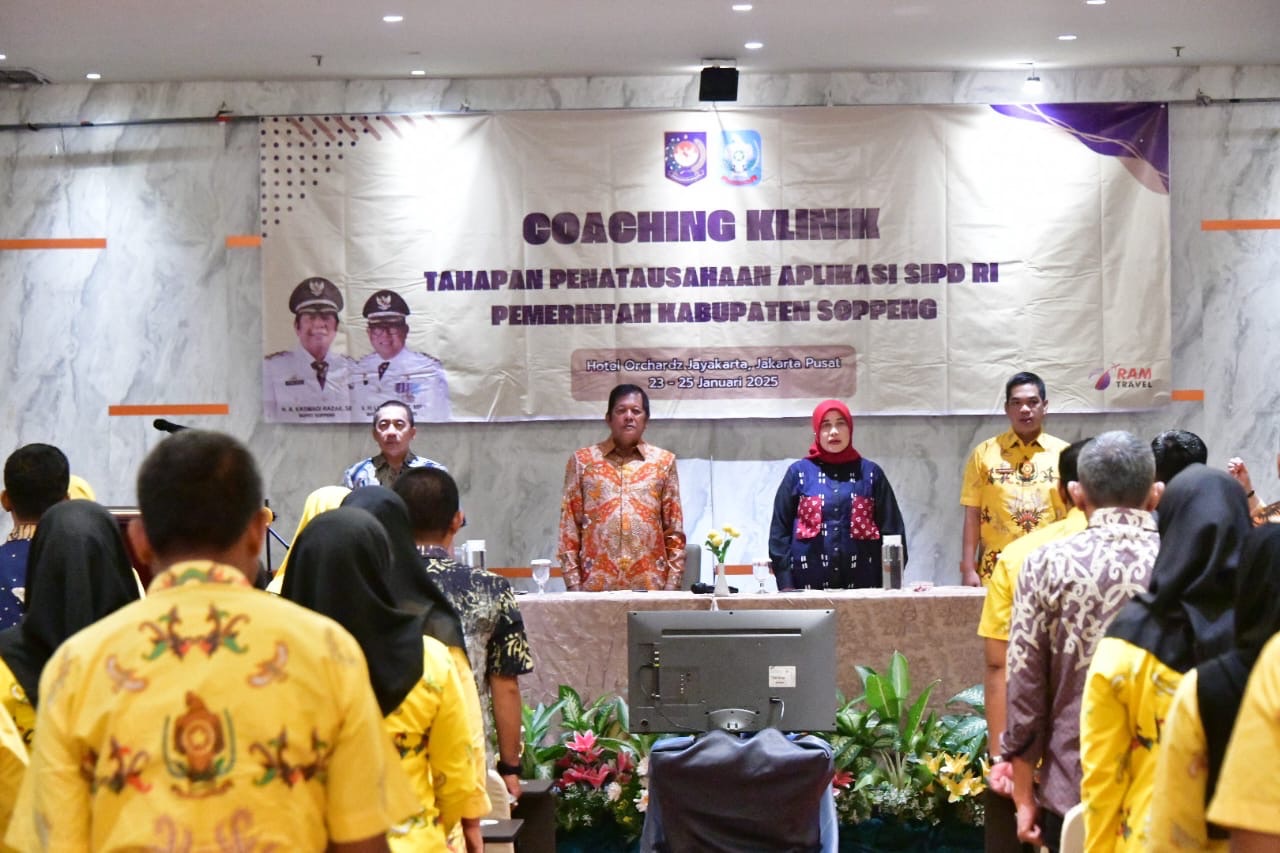 BPKPD Soppeng Bersama Ditjen Bina Keuangan Daerah Kemendagri Gelar Coaching Klinik SIPD