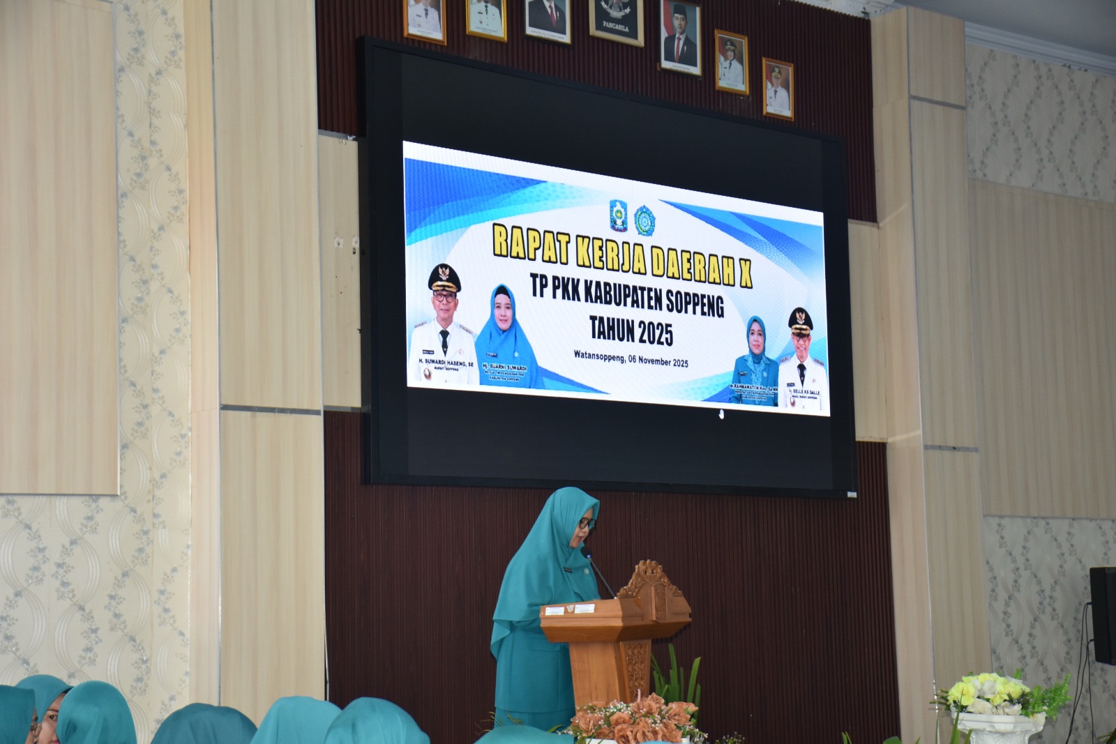 Hj. Suarni Suwardi Pimpin Raker Pertama TP-PKK Soppeng Dukung Program Pembangunan Daerah
