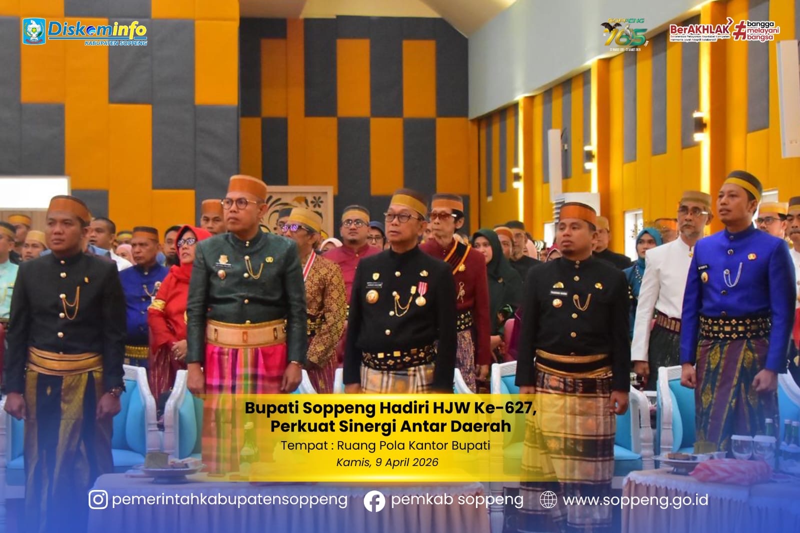 Bupati Soppeng Hadiri HJW Ke-627, Perkuat Sinergi Antar Daerah