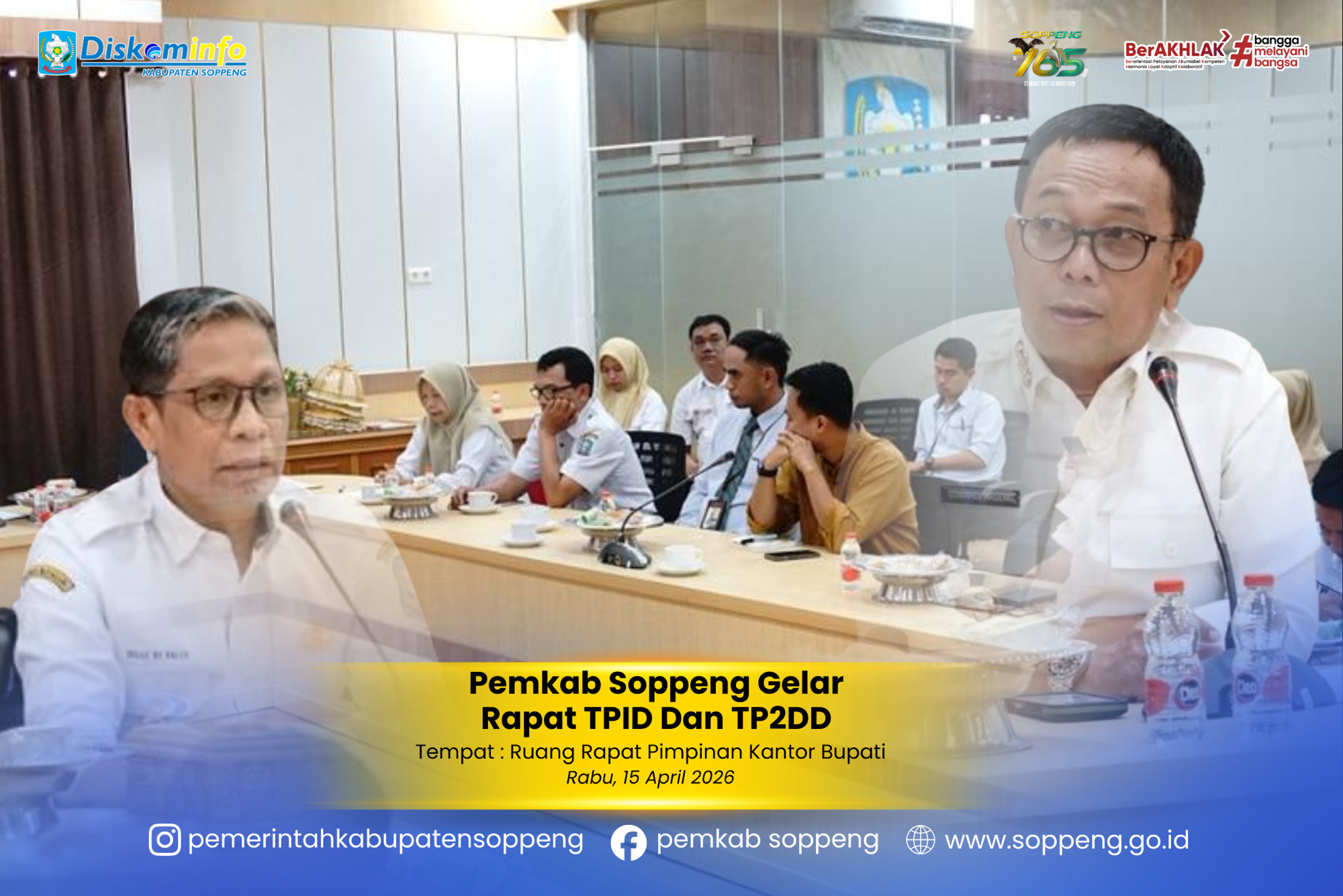 Pemkab Soppeng Gelar Rapat TPID Dan TP2DD