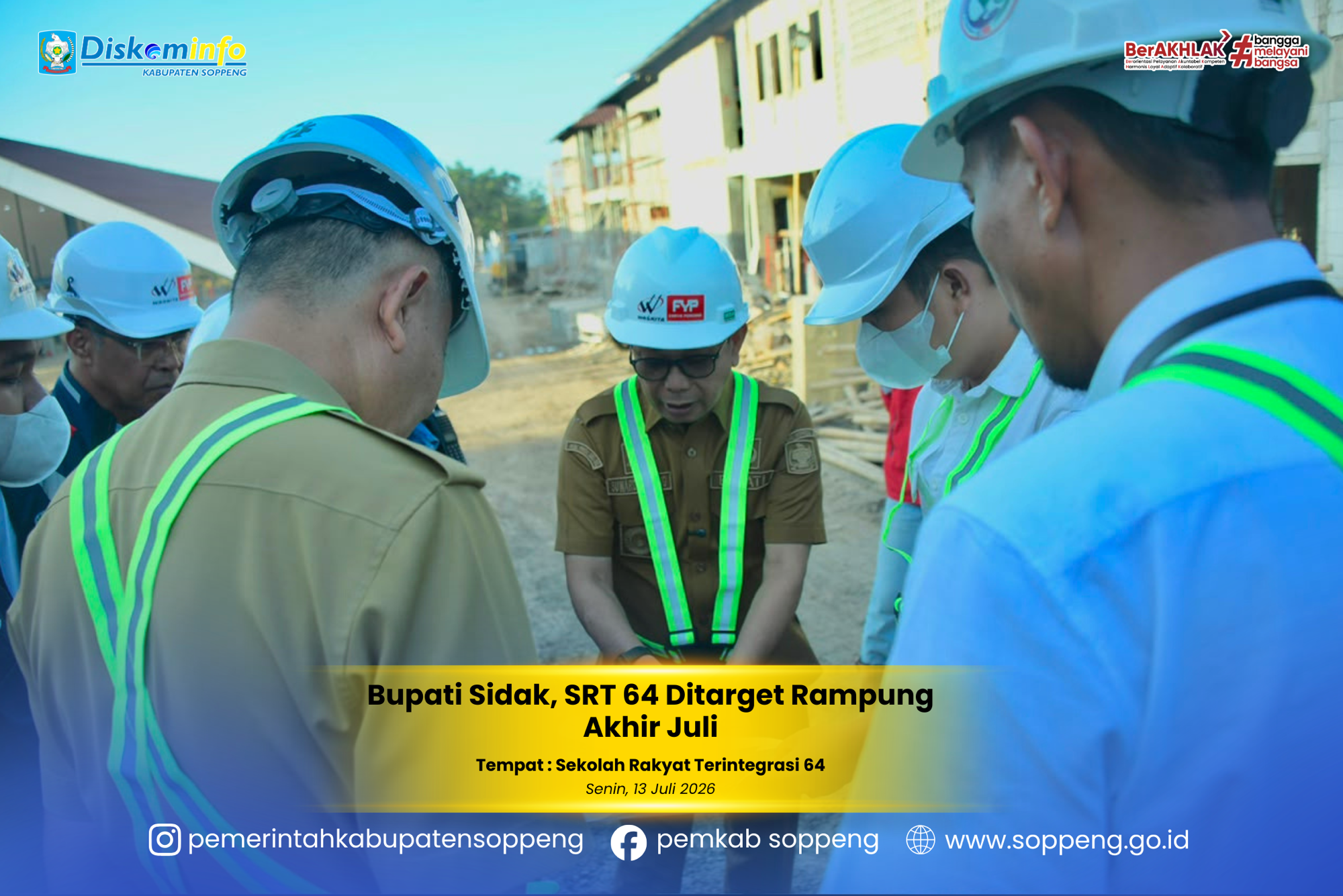 Bupati Sidak, SRT 64 Ditargetkan Rampung Akhir Juli