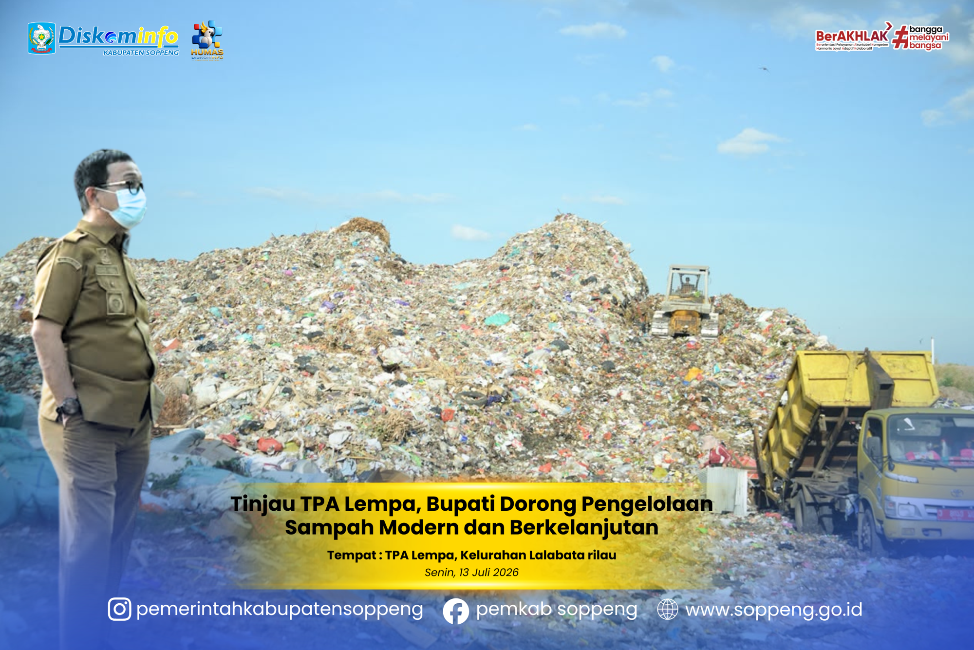 Tinjau TPA Lempa, Bupati Dorong Pengelolaan Sampah Modern dan Berkelanjutan