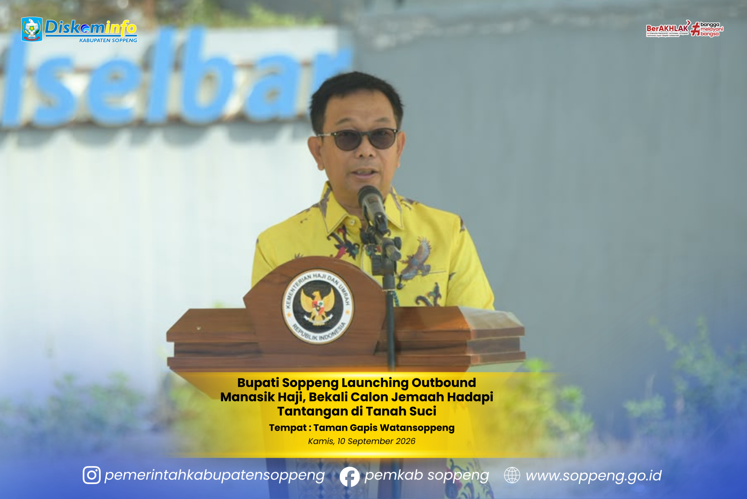 Bupati Soppeng Launching Outbound Manasik Haji, Bekali Calon Jemaah Hadapi Tantangan di Tanah Suci